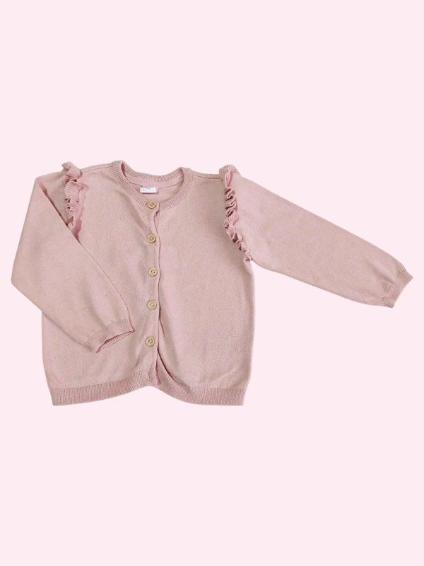 Producto - Saquito color rosa con volados HYM 12/18 años