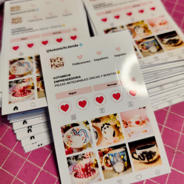 Producto - 100 Tarjetas Estilo Feed de Instagram. (9x6cm) - 3