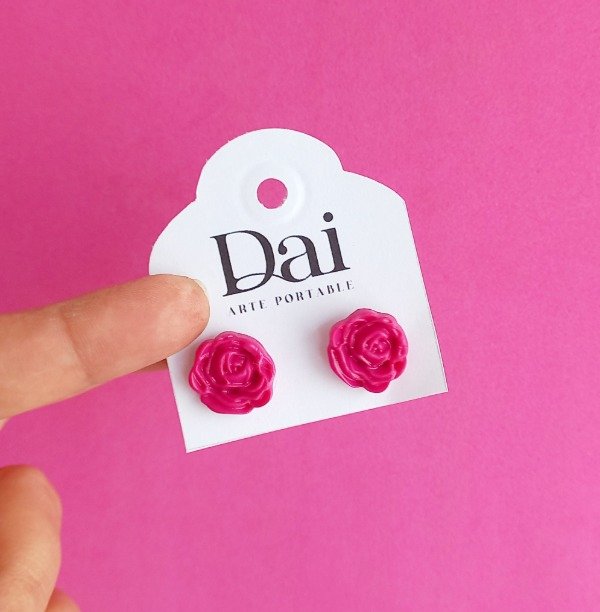 Producto - Aros Rosita Fucsia