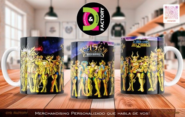Producto - Taza - Anime - Caballeros del Zodiaco - TZ-RT-BL-11OZ-30-ANM-CDZ