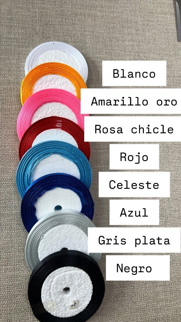 Producto - Cinta de Raso 10mm x 1 de 22mts
