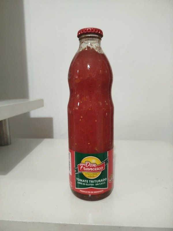 Producto - tomate triturado Don Francisco Libre de Gluten Sin TACC.