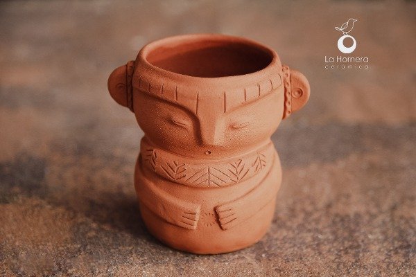 Producto - Vasija Decorativa Precolombina de Cerámica Artesanal Hecha a Mano POR ENCARGO - 2