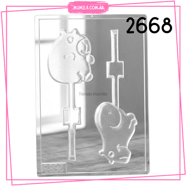 Producto - Molde Placa Paleta Capibara - Molde 2668