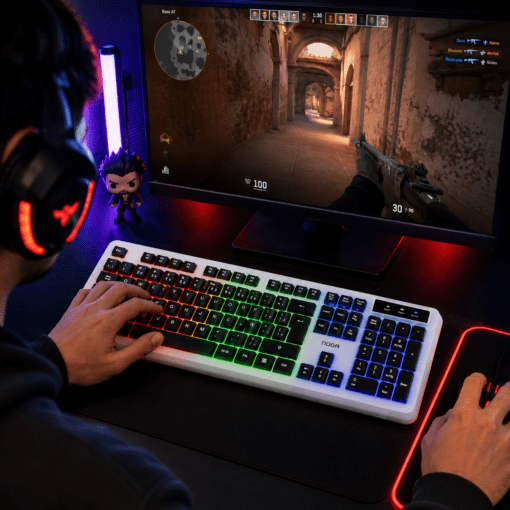 Producto - TECLADO GAMER LED RETROILUMINADO USB
