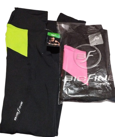 Producto - Calza negra combinada con verde
