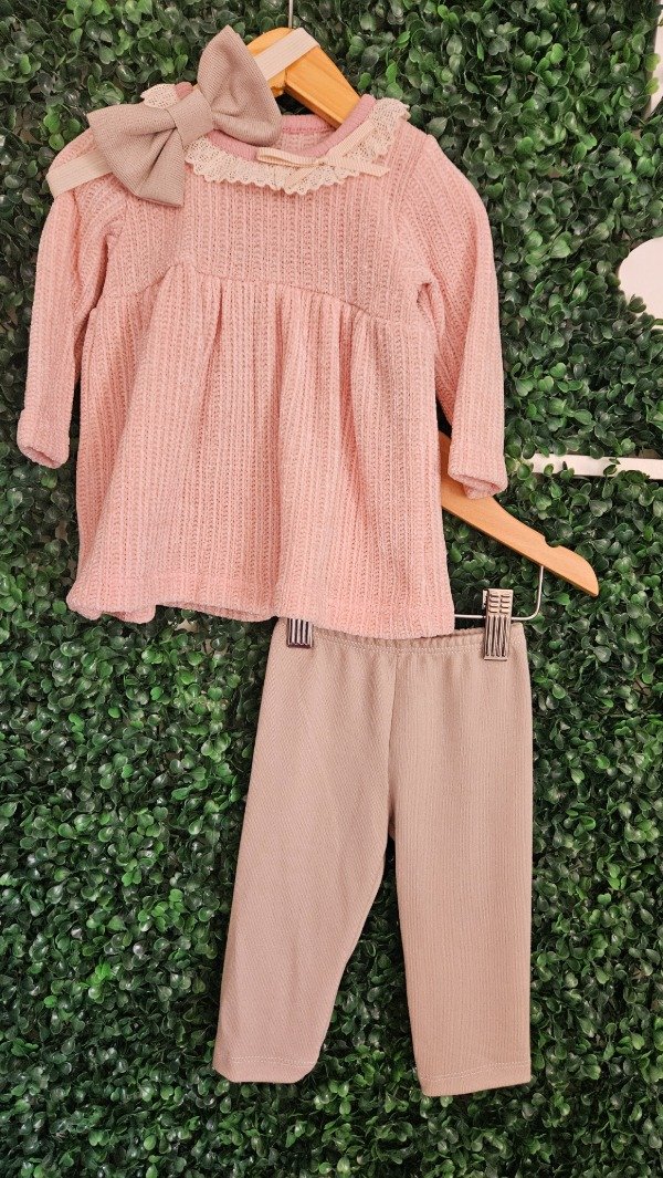 Producto - Conjunto TRIO VESTIDO ROSA