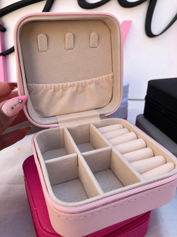 Producto - Alhajero organizador rosa bebe
