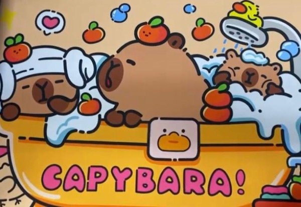 Producto - Alfombras de Capibara Bañandose