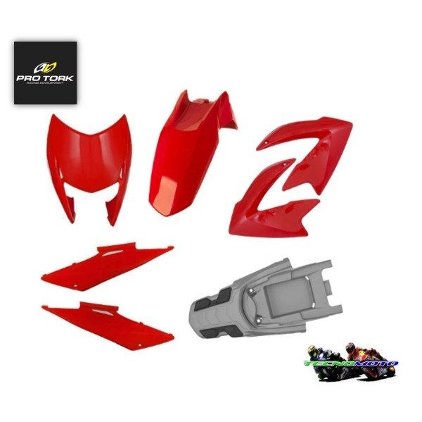 Producto - KIT PLASTICOS MOTOMEL 150 SKUA V6/TRIAX 7PCS -ROJO [PROTORK] -48949