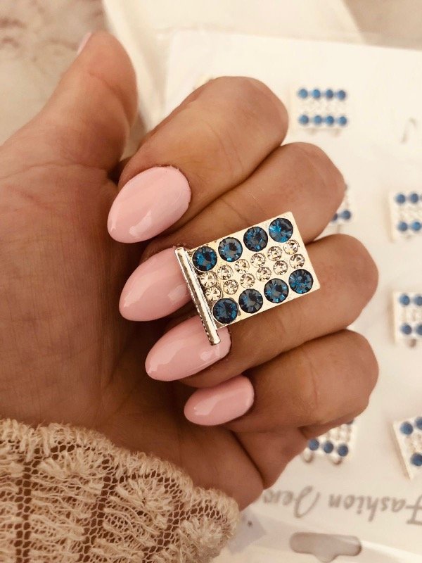 Producto - Escarapela Bandera mini micropave Acero Blanco