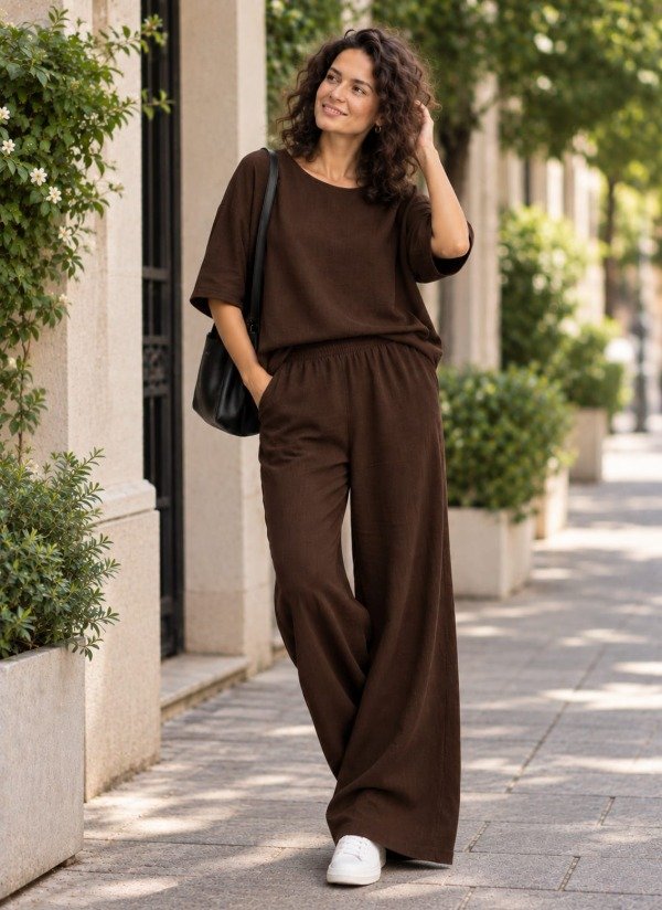 Producto - Conjunto de Lino con Blusa - 6