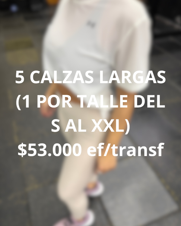Producto - COMBO MAYORISTA 5 CALZAS LARGAS