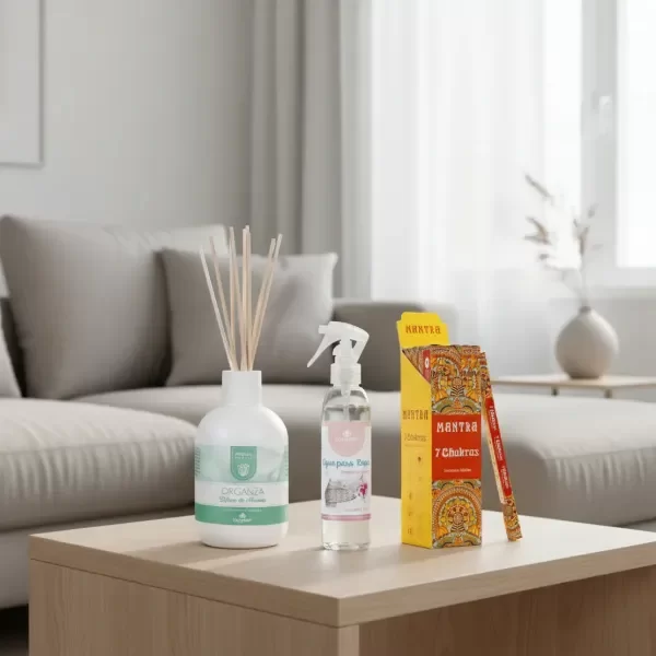 Producto - Set Difusor C/ Varillas + Fragancia De Ropa+ Sahumerios