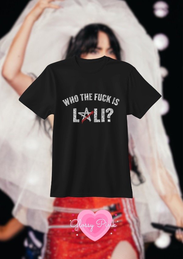 Producto - Remera Who The Fuck - VINILO TEXTIL GLITTER