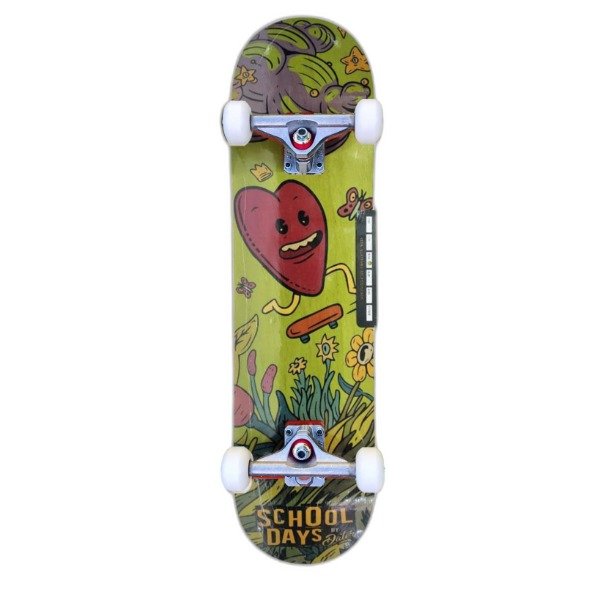 Producto - Skate Completo Dater Junior 7,5 Mini Niños - School days Heart - ENVÍO GRATIS