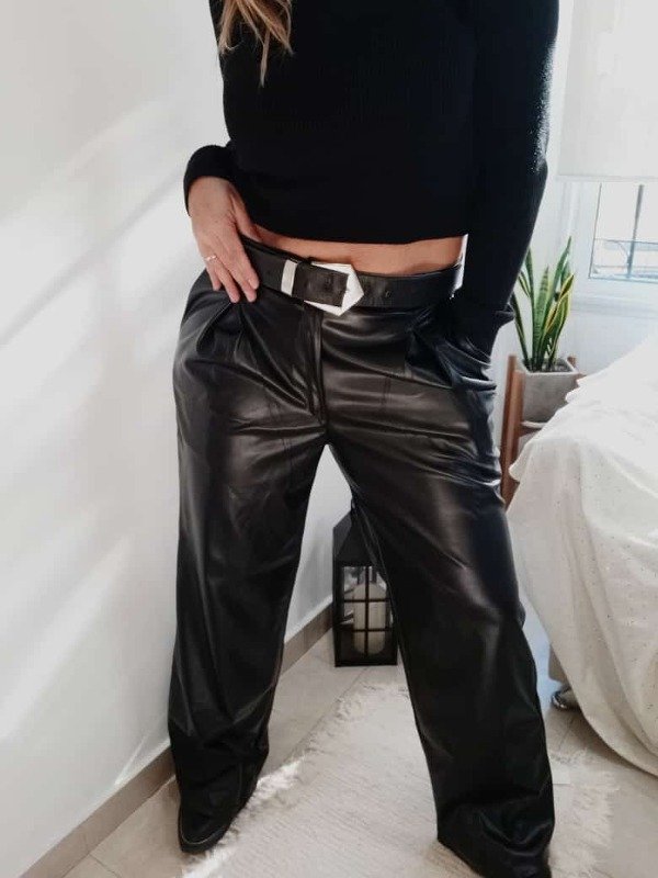 Producto - Pantalón engomado tiro alto - 0