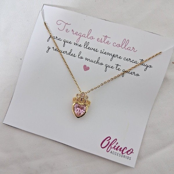 Producto - Collar corazón corona