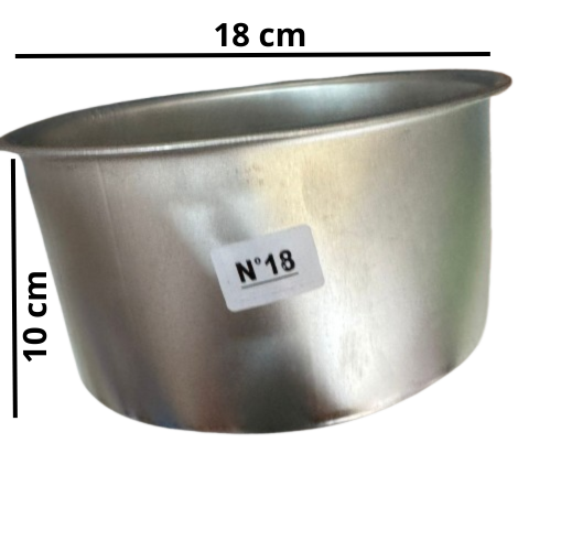 Producto - Molde hojalata redondo 18 cm