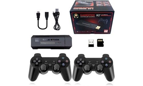 Producto - Consola Plus Game Stick X2 +40000 Juegos 128GB, 2 joystick 2.4G Wireless.