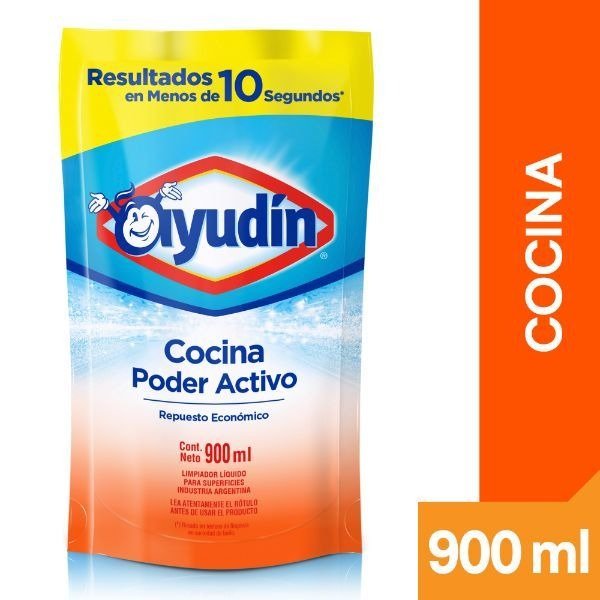 Producto - LIMPIADOR AYUDIN COCINA REPUESTO DOY PACK X 900 ML