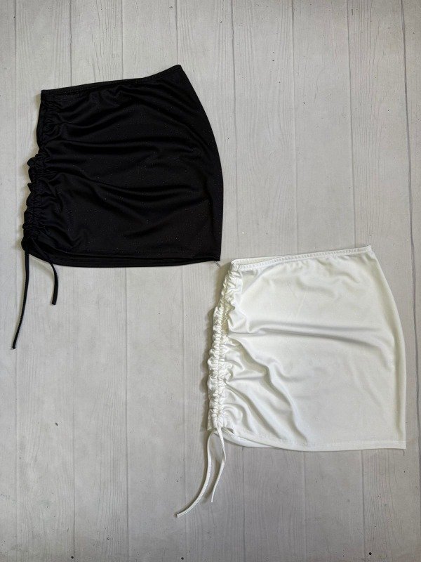 Producto - [4969] Pollera c/frunce glitter