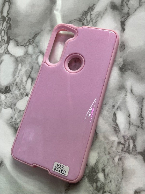 Producto - Funda lisa rosa Motorola g8 power