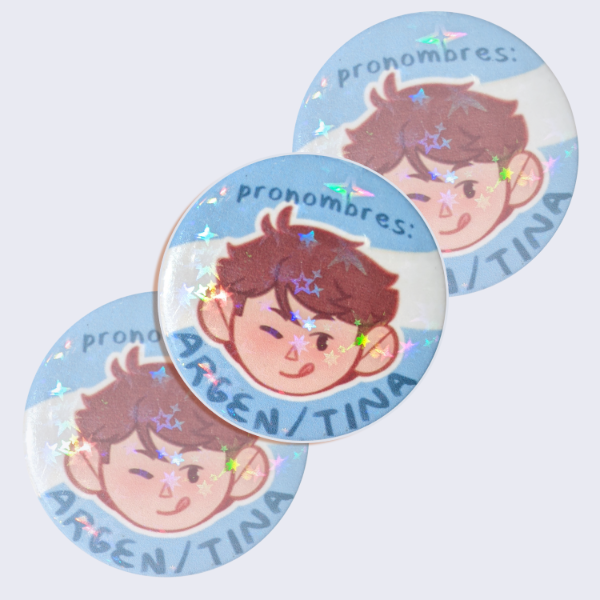 Producto - oikawa argentino - pin holográfico