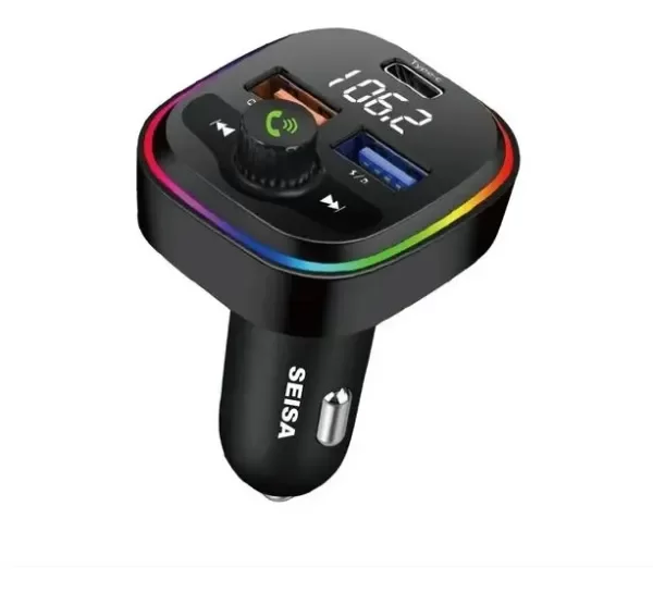 Producto - FM Transmisor Bluetooth Para Auto Con Usb X 2 + USB C  (5v 3.1ay Pd20w)