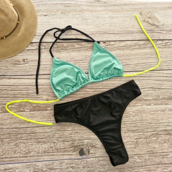 Producto - Bikini triangulo y less tiro alto EVA - talle 90 y 95