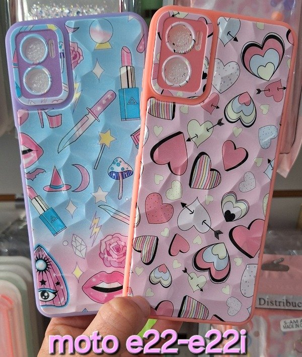 Producto - Fundas diseño panal. Moto e22-e22i
