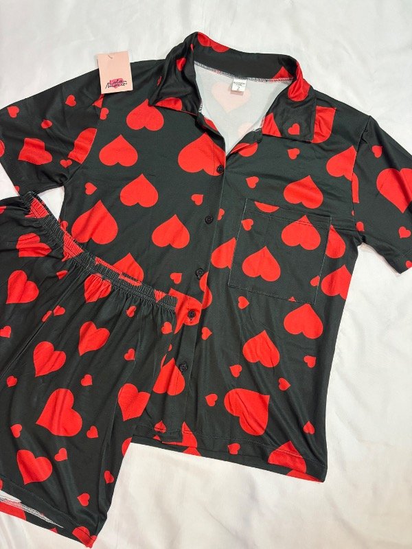 Producto - CAMISERO CORTO CORA ROJO - 1