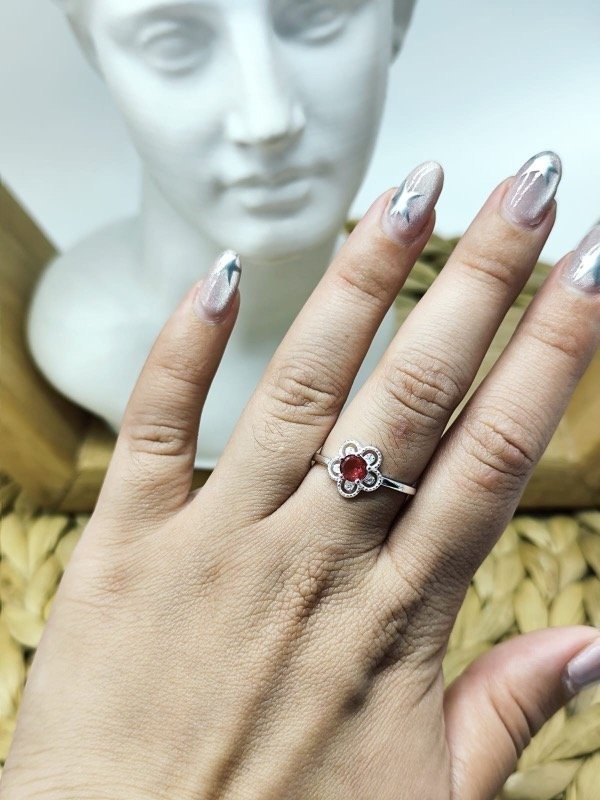 Producto - Anillo Margarita Rojo