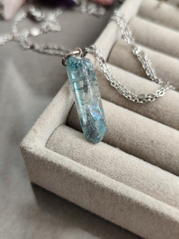 Producto - Collar punta cuarzo estallado