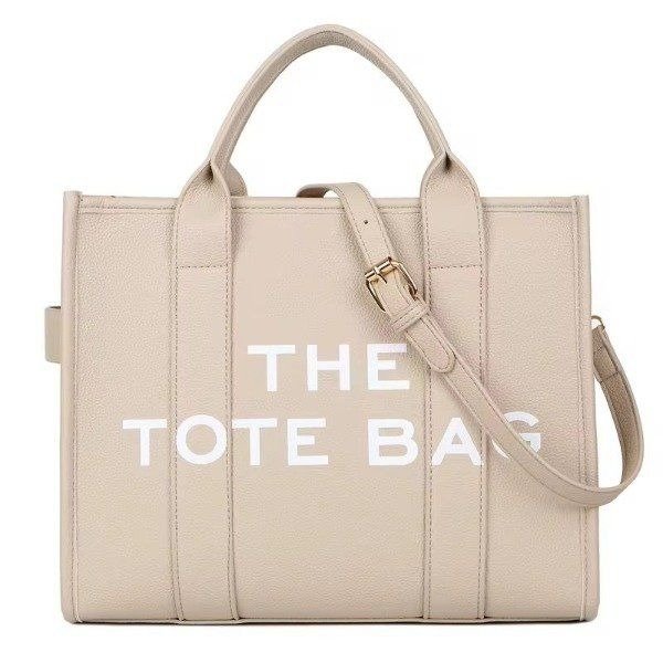 Producto - TOTE BAG ECO CUERO - BEIGE 01
