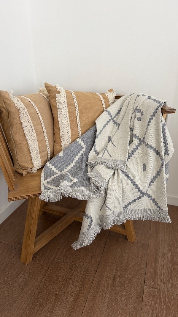 Producto - Manta Chenille Gris