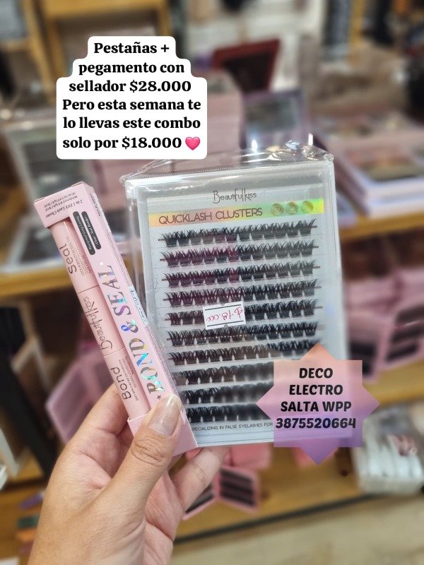 Producto - Promo 1 pestaña wispy volumen + 1 pegamento con sellador