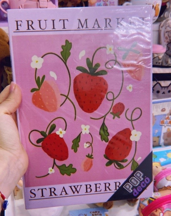 Producto - Cuadro moderno, Fruit market, frutillas