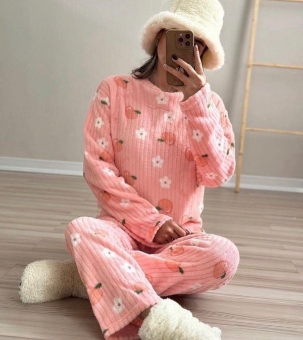 Producto - PIJAMA POLAR ELIANA ROSA