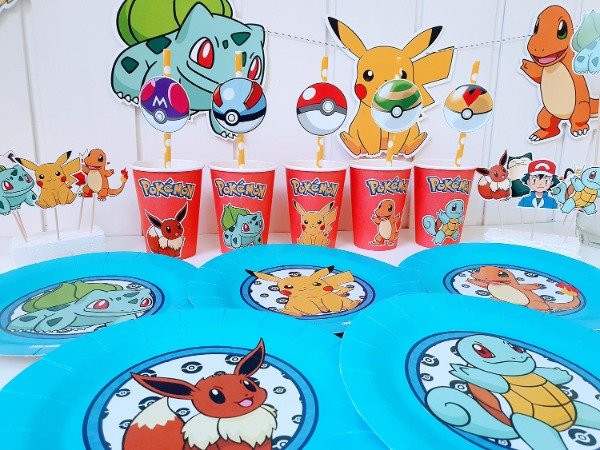 Producto - Pokemon Cotillón Kit Cumpleaños Completo - 9