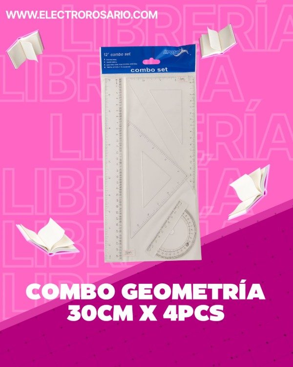 Producto - COMBO GEOMETRIA 30CM X 4PCS