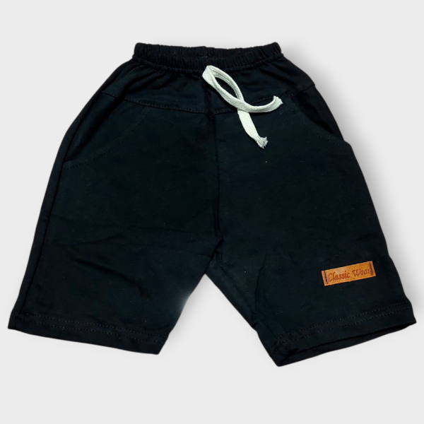 Producto - Bermuda Bebé con Bolsillo Negro T4