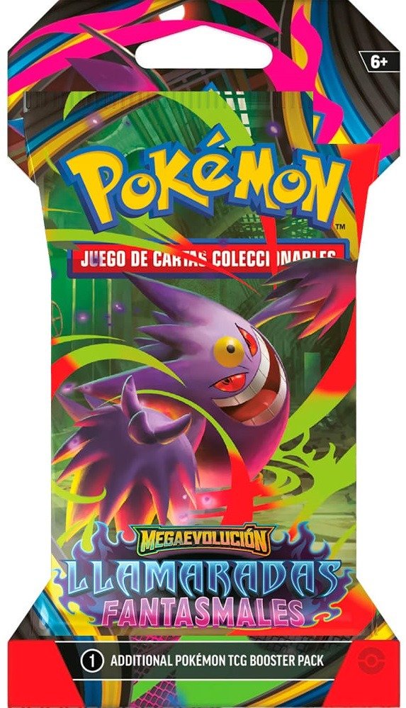 Producto - Pokémon TCG: Phantasmal Flames Sleeved Booster Pack (Gengar) ESPAÑOL