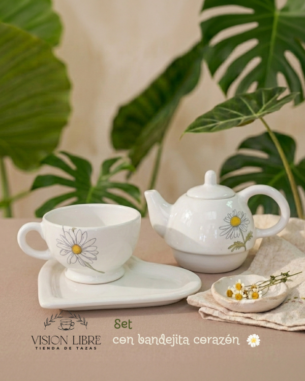 Producto - Set tetera + taza margaritas (Tea for one) - 2