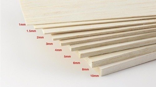 Producto - Madera balsa 10mm espesor