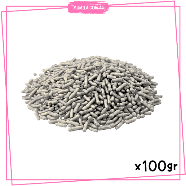 Producto - Granas plateado x100gr