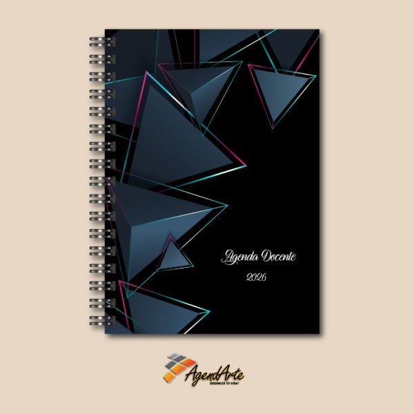 Producto - Agenda Docente 2 Cursos - Tapa dura A5 - Diseño 4