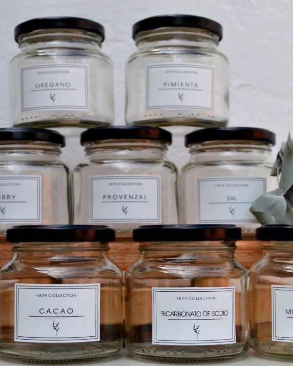 Producto - Set de 8 especieros Lira 250 cc etiquetas a eleccion