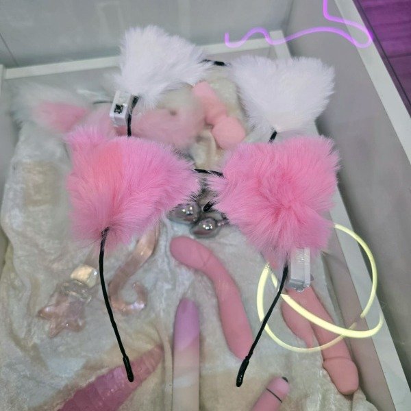 Producto - Orejitas Kitty (rosa/blanco) - 2