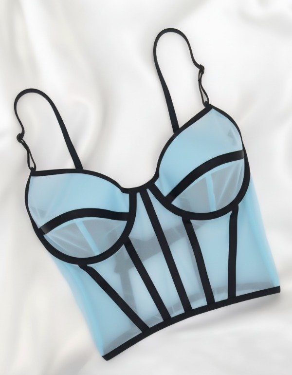 Producto - bustier Olivia celeste